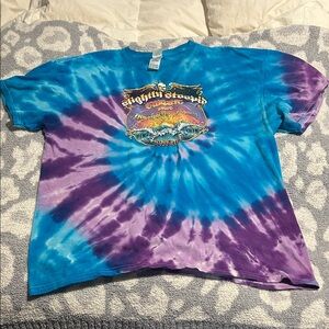 Slightly Stoopid and Sublime With Rome Blue and Purple Tie-Dye T-Shirt